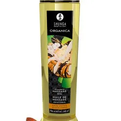 Shunga: Organica, Kissable Massage Oil, Almond Sweetness, 240 Ml