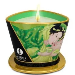 Shunga Massageljus, Green Tea - 170 Ml