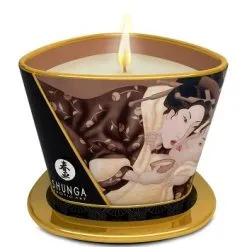 Shunga Massageljus, Chocolate - 170 Ml