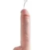 King Cock: Squirting Cock With Balls, 25 Cm, Ljus