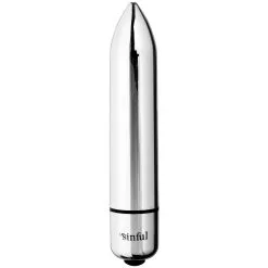 Sinful 10-Speed Magic Silver Bullet Vibrator - Silver