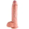 King Cock Realistisk Dildo Med Testiklar 25,4 Cm - Nude