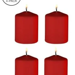 Ouch Tease Candle 4-pack, Röd
