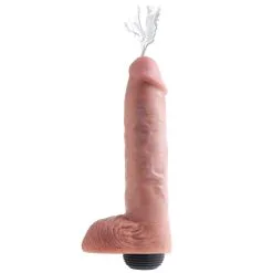 King Cock Realistisk Sprutdildo 28 Cm - Nude
