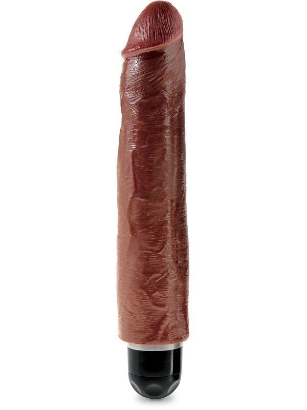 King Cock: Vibrating Stiffy, 30 Cm, Mörk 1 King Cock: Vibrating Stiffy, 30 Cm, Mörk
