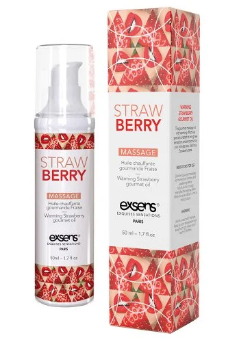 Exsens Värmande Massageolja, Strawberry 1 Exsens Värmande Massageolja, Strawberry