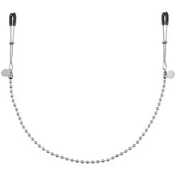 Obaie Justerbara Bröstklämmor Med Kedja - Silver