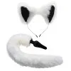Tailz White Fox Tail Analplug Och Öron - Vit