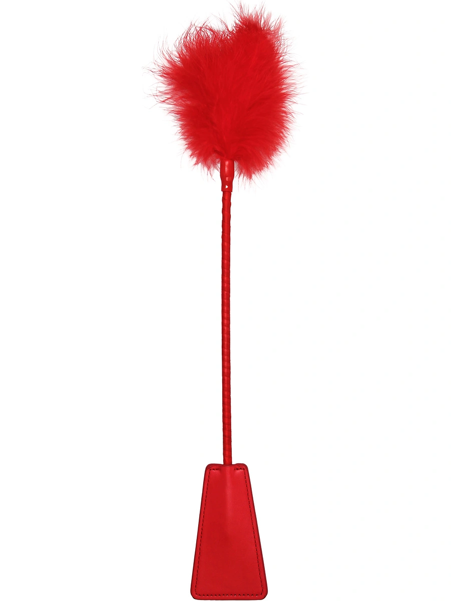 Ouch!: Crop With Feather, Röd 1 Ouch!: Crop With Feather, Röd