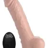 Loadz: Vibrating Squirting Dildo, 22cm, Ljus Hudton