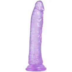 Baseks Jellies Realistisk Dildo Med Sugpropp 21 Cm - Lila