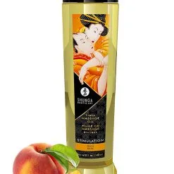 Shunga: Erotic Massage Oil, Stimulation Peach, 240 Ml