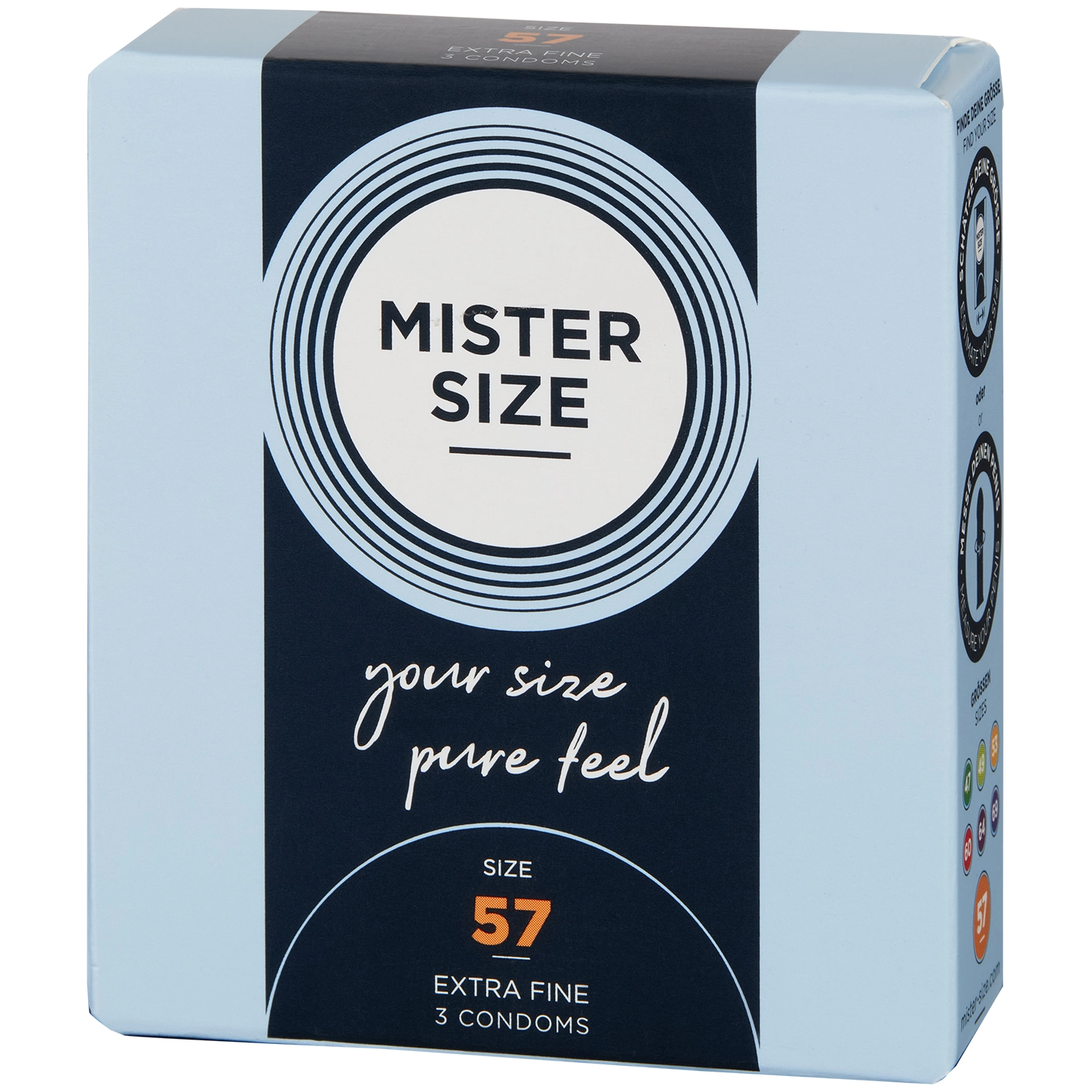 Mister Size PureFeel Kondomer 3 St - Klar - 57 Mm 1 Mister Size PureFeel Kondomer 3 St - Klar - 57 Mm