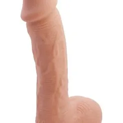 Beautiful Johnson: Realistisk Dildo Med Sugpropp, 22 Cm, Ljus