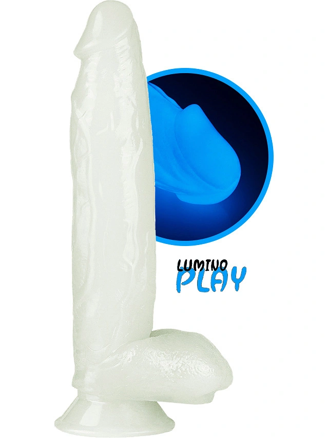 LoveToy: Lumino Play, Självlysande Dildo, 26 Cm 1 LoveToy: Lumino Play, Självlysande Dildo, 26 Cm