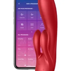 Satisfyer Connect: Double Flex Vibrator, Röd