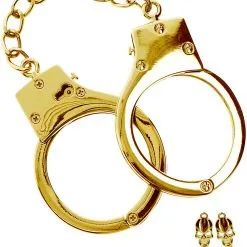 Taboom: Gold Plated BDSM Handcuffs
