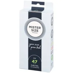 Mister Size Pure Feel Kondomer 10 St - Klar - 47mm