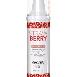 Exsens: Warming Massage Oil, Strawberry, 50 Ml