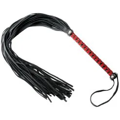 Zado Läder Flogger 55 Cm - Svart