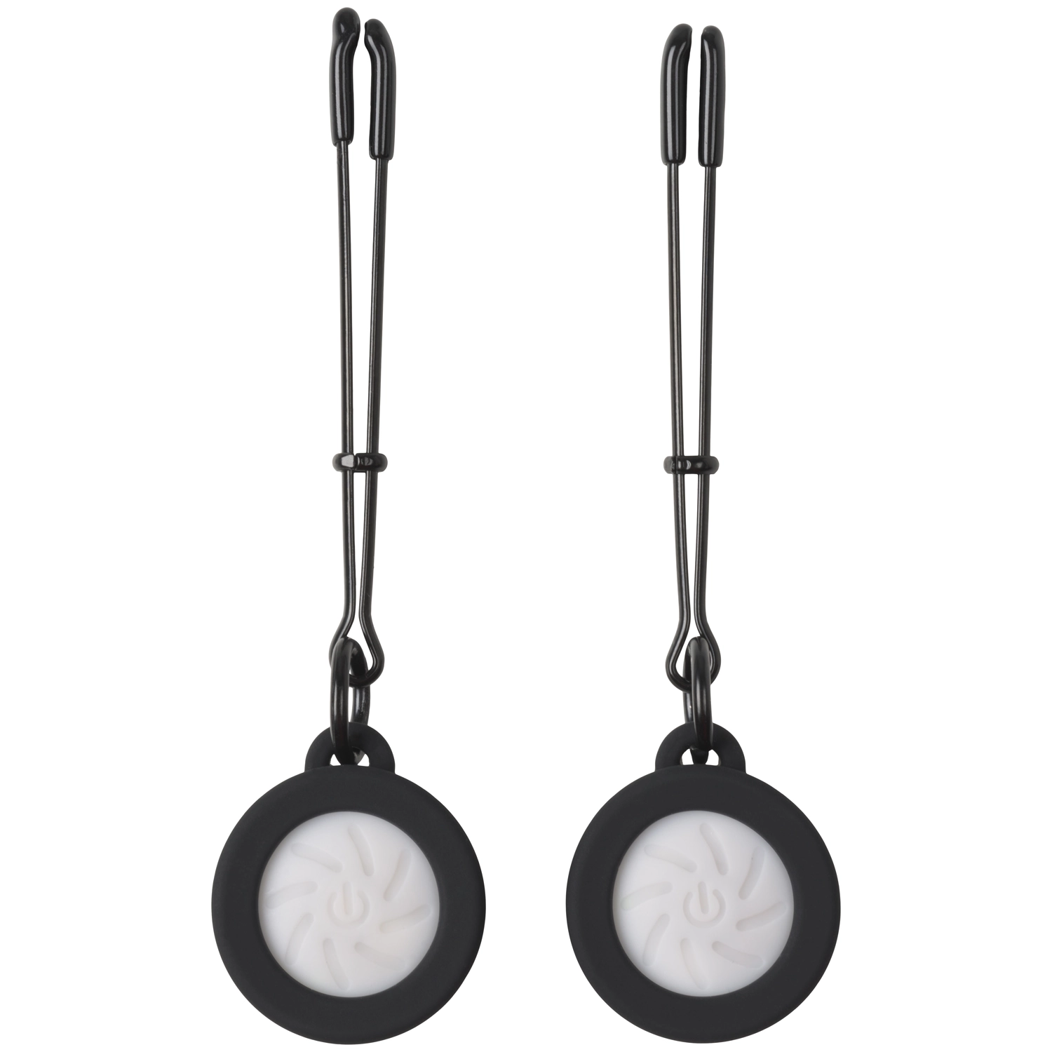 Charmed Light Up Round Tweezer Bröstklämmor - Svart 1 Charmed Light Up Round Tweezer Bröstklämmor - Svart