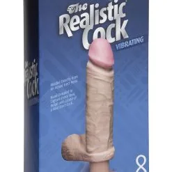 VIBRATING REALISTIC COCK 8 INCH