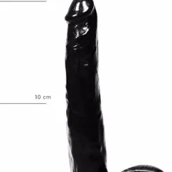 DILDO ALL BLACK 20 CM