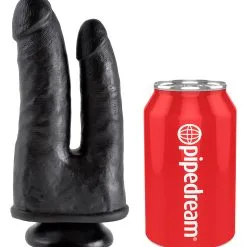 KING COCK DOUBLE PENETRATOR BLACK