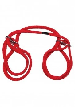 Wrist Or Ankle Cotton Cuffs Red 1 Wrist Or Ankle Cotton Cuffs Red