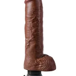 COCK WITH BALLS BROWN 10 INCH