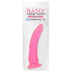 BASIX SLIM 7" DONG PINK - Dildo På 18 Cm