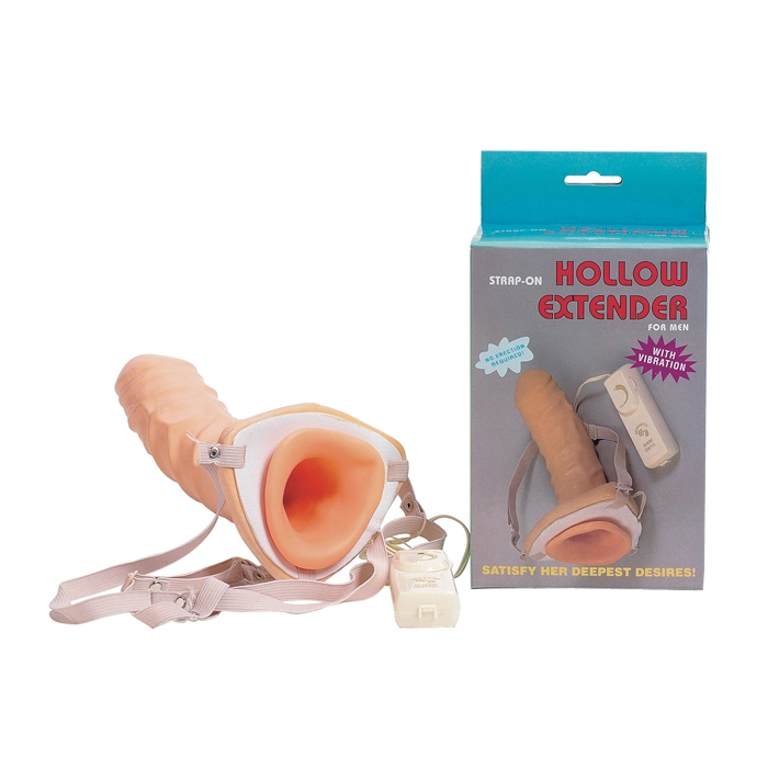 STRAP-ON VIBRATING HOLLOW EXTENDER 1 STRAP-ON VIBRATING HOLLOW EXTENDER